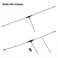 Antenne radio FPV ELRS longue portée 433 MHz en forme de T, personnalisable (360 MHz, 550 MHz, 700 MHz, 750 MHz)