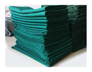 medical green cotton twill bedsheet fabric for hospital