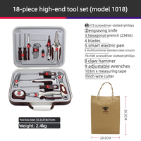 Ensemble d'outils de quincaillerie Ruidebao pour la maison - Collection complète - Petit cadeau pour quelqu'un - Outils portables
