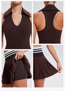 Gym Wear Quick Dry Golf Rock Sportswear Anzüge Plus Size Sport röcke <span class=keywords><strong>2</strong></span>-teiliger Tennis rock Pickle ball Wear für Frauen - Product Image 6