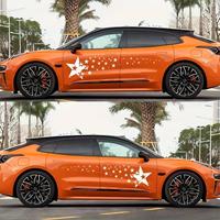 Autocollants durables pour carrosserie de voiture, en vinyle imperméable, motif ciel étoilé, anti-décoloration, protection contre les rayures, adaptés à BMW, Toyota, VW, Benz