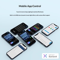 Contrôleur de bande LED RGB PWM en réseau maillé, synchronisation sans fil multi-appareils, application BanlanX pour éclairages de scène et accessoires d'éclairage