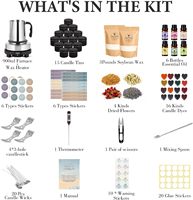 Les fournitures de kit de fabrication de bougies professionnelles offrent un kit complet de fabrication de bougies