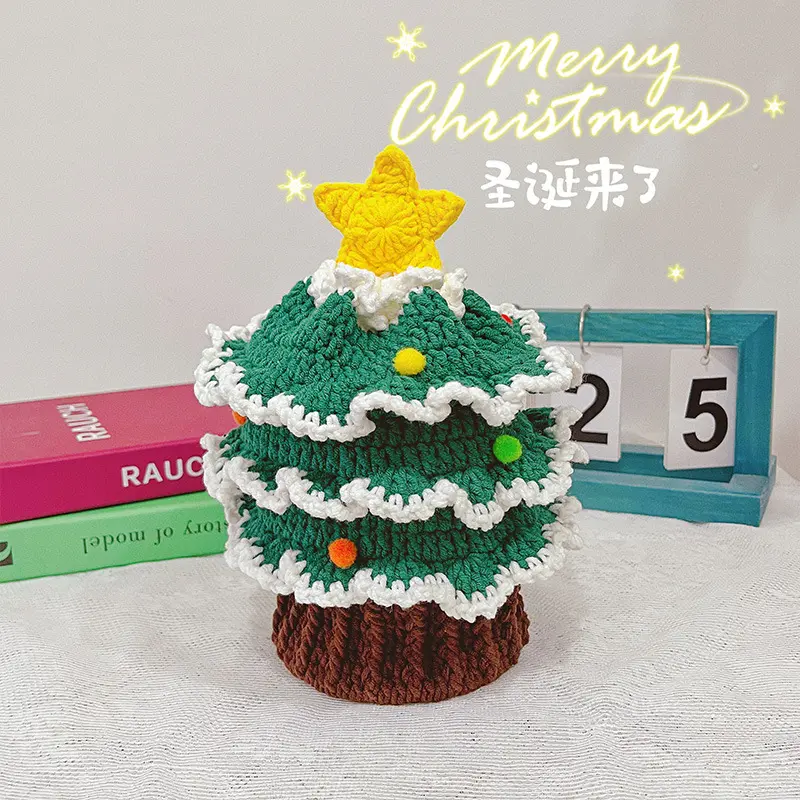 Christmas Bags for Gift Wholesale Knit Bag Christmas Tree Custom Crochet Bag