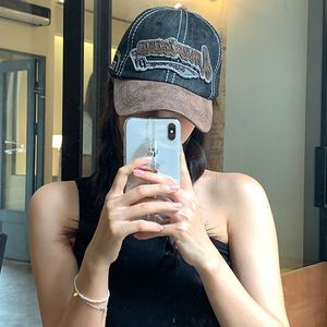 Gorra de béisbol versátil 2026100501, sombrero para el sol, estilo casual deportivo ajustable de 6 paneles de mezclilla para parejas, tallas grandes, unisex - Product Image 3