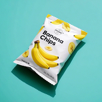Sacs d'Emballage Plastique Imprimés Personnalisés en Gros pour Chips de Pomme de Terre, Plantain et Banane, Emballage Vide pour l'Industrie Alimentaire