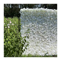 QYY Maßgefertigte Gemischte Pflanzen-Blumen-Wandmatten 3D-Effekte Heim-Hochzeits-Dekoration Seidenrosen-Blumenwand-Paneel Hintergrund