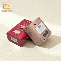 Boîte en fer blanc rectangulaire personnalisée de qualité alimentaire pour bonbons, noix et chocolat