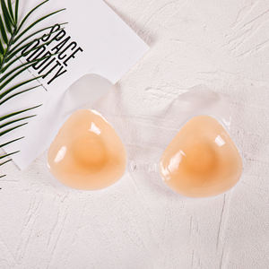 背中のないリフトプッシュアップ肌色乳房切除シリコーン乳房カップ三角形接着ブラ - Product Image 6