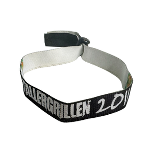 Bracelet <span class=keywords><strong>de</strong></span> billet d'événement VIP Bracelet <span class=keywords><strong>de</strong></span> festival tissé en tissu <span class=keywords><strong>de</strong></span> ruban pour les festivals et les événements promotionnels - Product Image 4