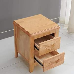 Premium Kwaliteit Massief Hout Slaapkamer Bed Hout Nachtkastje Met Laadstation - Product Image 4