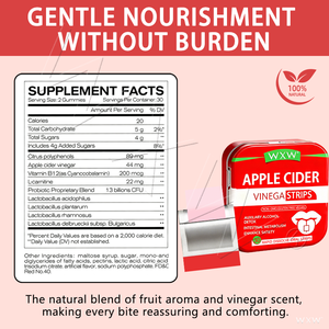 Bandes orales amincissantes au vinaigre de cidre de pomme (ACV) en gros, extrait de vinaigre de cidre de pomme et vitamine B6 pour le contrôle de l'appétit - Product Image 4