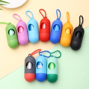 Biodégradable animal de compagnie nettoyage déchets sac poubelle boîte Portable personnalisé <span class=keywords><strong>chat</strong></span> caca distributeur litière élimination chien merde merde sacs à ordures - Product Image 1