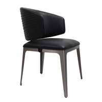 Chaise de salle à manger design, dossier plissé crème, revêtement en velours, base en métal doré, chaise élégante pour restaurant