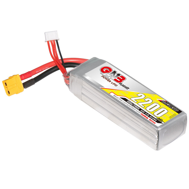 GNB 2S 3S 4S 5S 6S 2200mAh 100C Lipo Battery High Voltage Unmanned Aerial Vehicle Battery for 3~7 Inch FPV Drone Parts