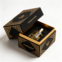 Boîte à parfum personnalisée, fermeture magnétique rigide, gaufrage doux au toucher avec insert en mousse pour 30 ml 50 ml