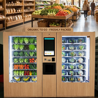 24-uurs bewakingsautomaten voor verse levensmiddelen met geïntegreerd koudeketensysteem voor fruit, vis en vleesconservering