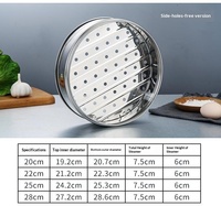 Plateau de cuisson à la vapeur épaissi de qualité alimentaire pour restaurants commerciaux, idéal pour dim sum, snacks Shaxian, raviolis, et riz au porc cuit à la vapeur (sans couvercle de pot)