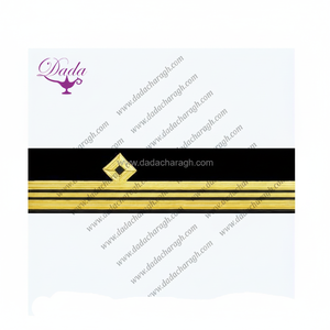 Tresse de manchette au crochet de taille personnalisable 2.5 barres fil de diamant pour vêtements - Product Image 1