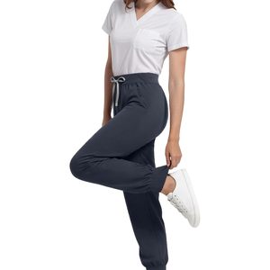 Pantalones de Trabajo FOXA para Mujer, Cintura Alta, Estilo Cargo, con 5 Bolsillos, Suaves y Transpirables, para Profesionales Médicos - Product Image 4