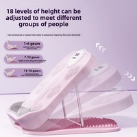 Planche d'étirement pliable en plastique à 18 positions, outil d'inclinaison pour mollets, presse-jambes, avec minuterie intelligente pour le fitness et le remodelage des jambes