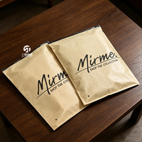 Sacs à vêtements en papier kraft personnalisés |   Emballage à fermeture éclair coulissante à trois côtés pour vêtements et sous-vêtements