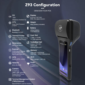 เครื่องพิมพ์ POS ขนาดพกพา Z93 พร้อมเครื่องอ่านบัตร/GPS สำหรับร้านค้าปลีก เครื่อง POS แบบพกพา - Product Image 6