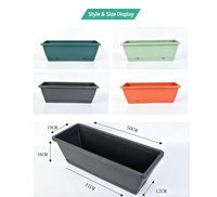 Nouvelle jardinière Holun, pot rectangulaire en plastique, idéal pour la culture de légumes et la plantation de plantes succulentes à la maison