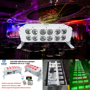 Meistverkauftes 12X18W Mini Flaches LED-Akku-<span class=keywords><strong>PAR</strong></span>-Licht für Barbeleuchtung - Product Image 2