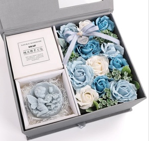 R-1230 En Gros Set Savon Fleur Rose Boîte à Fleurs Cadeau Saint-Valentin fête <span class=keywords><strong>des</strong></span> Mères Cadeau D'anniversaire De Noël - Product Image 2
