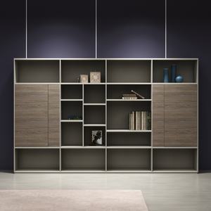 Bibliothèque en bois massif moderne et écologique, portes personnalisables, mini bibliothèque pour rangement mural, salon, hôpital, maison - Product Image 2