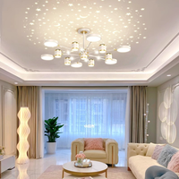 Lustre moderne nordique en fer JACKSUN, luminaire de plafond contemporain pour salon, chambre à coucher, restaurant, LED à intensité variable, pour toute la maison