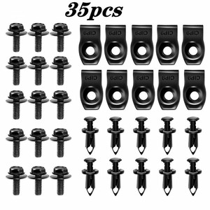 Boulons de protection de capot de voiture, clips de garde-boue en métal en forme de U pour réparation et remplacement DZ 01 - Product Image 3