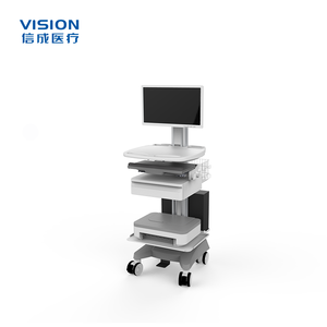 Chariot pour ordinateur portable médical en aluminium durable Design industriel Poste de travail <span class=keywords><strong>mobile</strong></span> pour hôpital avec roues pour la clinique et le salon - Product Image 1