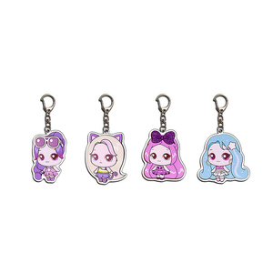 Llavero de acrílico con diseño de dibujos animados Hearts2Hearts, colgante de plástico, muñeco, regalo bonito, decoración para mochila escolar, personalizado - Product Image 3