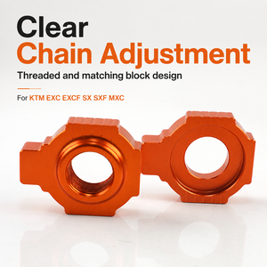 Tendeur de chaîne arrière pour moto 20mm 22mm pour KTM EXC EXCF SX <span class=keywords><strong>SXF</strong></span> MXC 125 200 <span class=keywords><strong>250</strong></span> 300 380 400 450 520 525 - Product Image 3