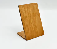 Support en bois NFC sans contact pour avis Google, avec code QR, pour menu de restaurant, support d'affichage NFC personnalisé