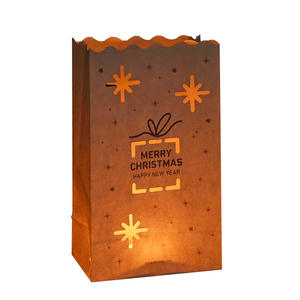 Farol <span class=keywords><strong>de</strong></span> decoración navideña, bolsa <span class=keywords><strong>de</strong></span> <span class=keywords><strong>papel</strong></span> <span class=keywords><strong>de</strong></span> vela a prueba <span class=keywords><strong>de</strong></span> fuego personalizada, gran oferta - Product Image 5