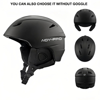 Casque de ski et de snowboard double certifié CE Casques de sécurité hivernale pour jeunes et adultes avec lentille de protection pour les sports d'hiver
