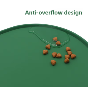 Tapis de gamelle pour animaux de compagnie en silicone léger, écologique, personnalisé OEM, de qualité alimentaire, imperméable, arrondi, pour chien et chat, antidérapant, facile à nettoyer - Product Image 3