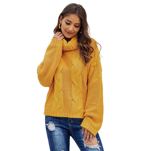 Áo len nữ dệt kim tay dài màu trơn phong cách giản dị - Product Image 6