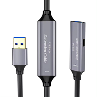 Câble d'extension USB 3.0 haute vitesse 50FT 15m USB mâle à femelle cordon d'extension amplificateur de Signal pour imprimante PC récepteur WiFi