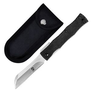 NEWOOTZ D2ZZ-FT Coltello Pieghevole Stile Giapponese EDC con Lama <span class=keywords><strong>Higonokami</strong></span> e Manico in Fibra di Carbonio, Coltello Tascabile per Sopravvivenza all'Aperto OEM - Product Image 2