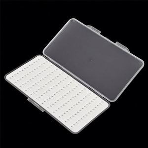 Caja de archivos de pesca con mosca ultrafina transparente SML, caja de anzuelos de pesca con mosca, caja de herramientas de aparejos de pesca con cebo impermeable de plástico - Product Image 4