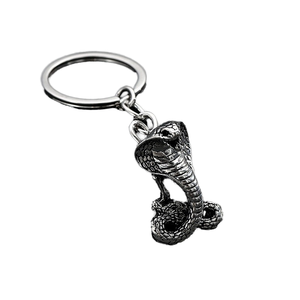 Porte-clés Cobra Solaire Style Vintage 2026 pour Hommes, Pendentif Serpent en Alliage de Zinc, Design Rond Étanche, Tendance Urbaine - Product Image 1