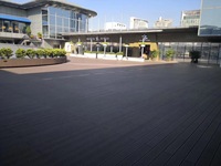 Revêtement de terrasse en composite WPC robuste et écologique, à faible entretien, pour villa, parc, piscine