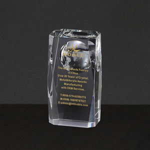 เสาออพติคอลหลายด้านฝังคริสตัลลูกโลก - Product Image 2