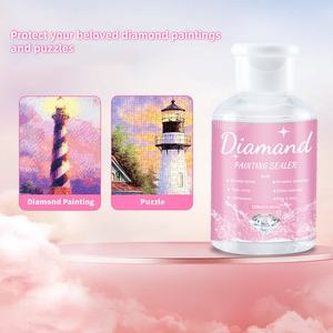 Colle pour peinture diamant 120 ml, scellant pour peinture diamant, colle pour puzzle, fixation permanente, effet brillant pour puzzles, prix de gros - Product Image 5