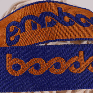 Tùy chỉnh dây buộc với logo cổ dây đeo dây buộc đôi phải đối mặt với dệt Jacquard Logo dây buộc với vòng hình vuông huy hiệu Reel chủ - Product Image 4