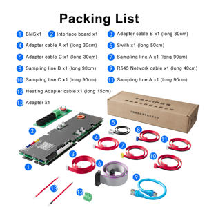 JK BMS V19 JK Inverter BMS 16S 100A/150A/200A/300A 4.3 "layar LCD kemasan baterai LiFePO4 dengan RS485/CAN/UART 48V Jigong BMS - Product Image 2